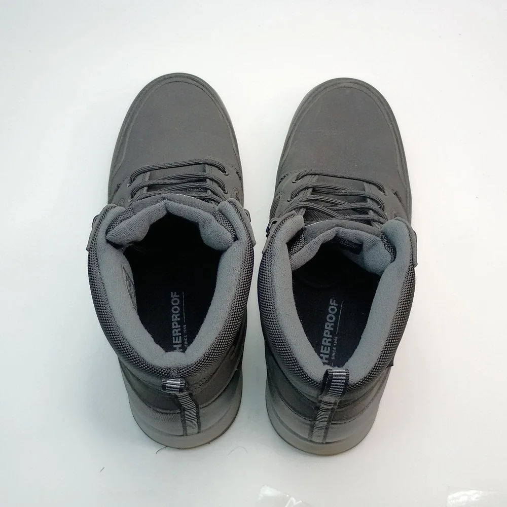 Weatherproof Jenkins Boots Men Size 11 Dark Grey Black Synthetic Textile